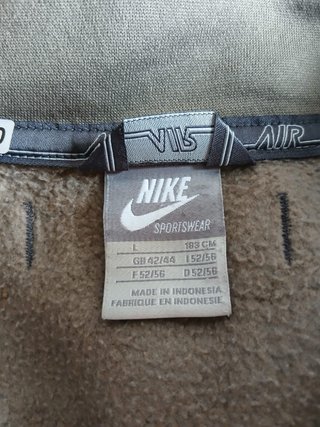Felpa Nike Air Tracktop Taglia L Verde Oliva