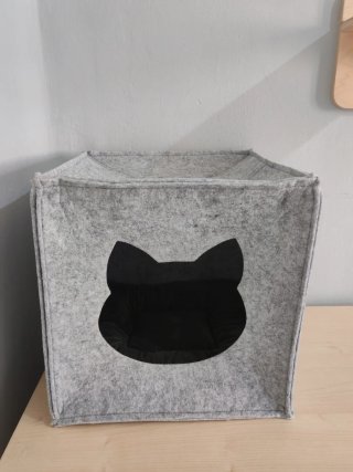 Cueva cama para gatos. Están las medidas en fotos