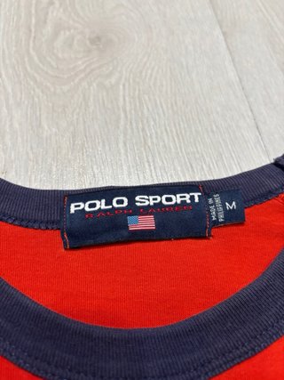 Camiseta Polo Sport Ralph Lauren naranja y Azul