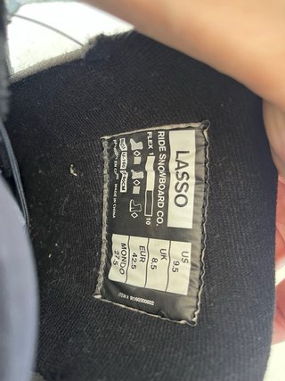 Botas Snowboard Ride Lasso Talla 42.5