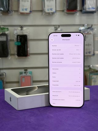 iPhone 16 Pro Max 256GB bateria 92%