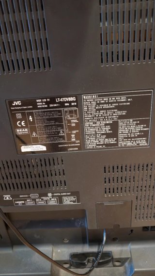 Televisión JVC Negra