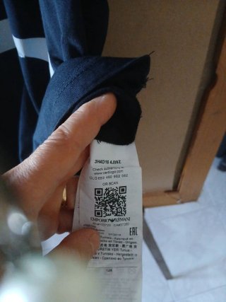 T-shirt Emporio Armani blu 12 anni