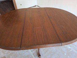 Mesa de comedor extensible de madera