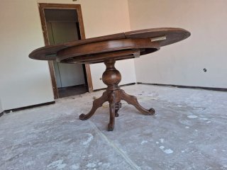 Mesa de comedor extensible de madera
