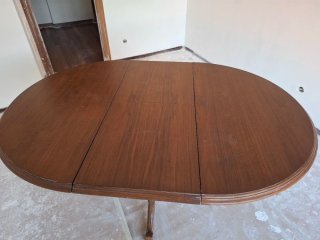 Mesa de comedor extensible de madera