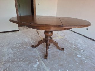 Mesa de comedor extensible de madera