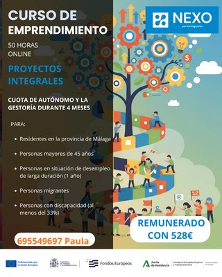 CURSO DE AUTOEMPLEO REMUNERADO 528 EUROS!!!