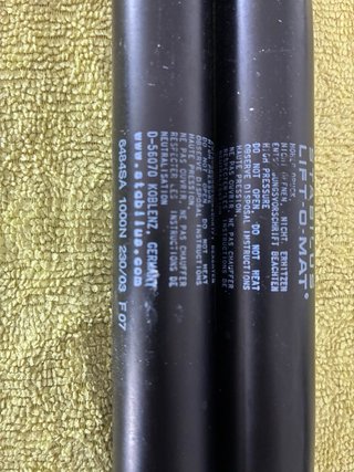 Amortiguadores para canapé 1000N 390mm