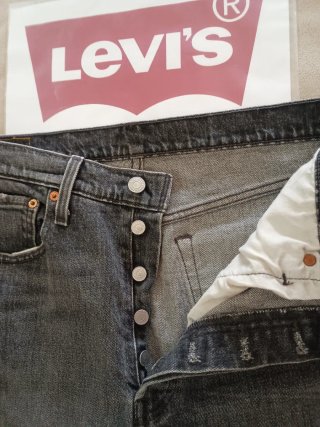Levi's 501 S Donna Grigio Taglia L made in Mexico
