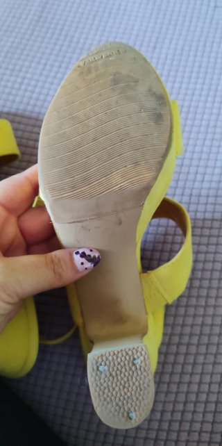 Zapatos de tacón amarillos n°36