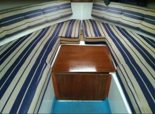 Barco deportivo amarillo y blanco