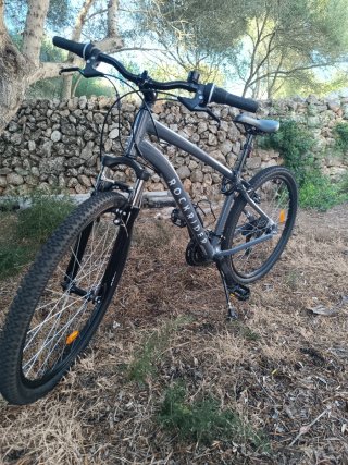 Bicicleta Montaña Rockrider Gris