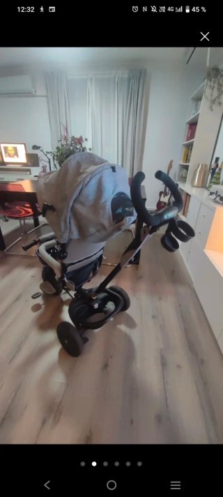 Triciclo paseo niñ@ plegable evolutivo.