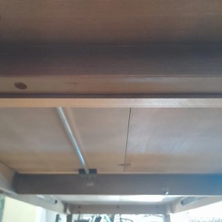 Mesa comedor cristal y madera 1,40 extensible 2M