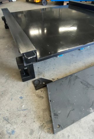 Báscula industrial con rampa