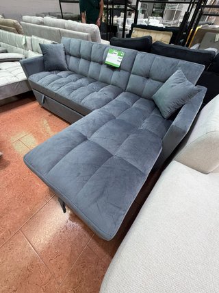 Sofá Cama Gris Tela
