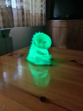 Luz nocturna dinosaurio infantil