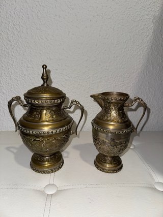 Juego 4 piezas té/café estilo árabe