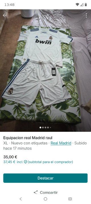 Equipación talla xl