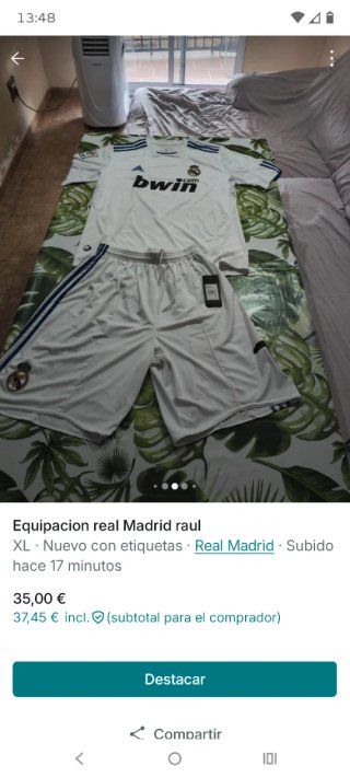 Equipación talla xl