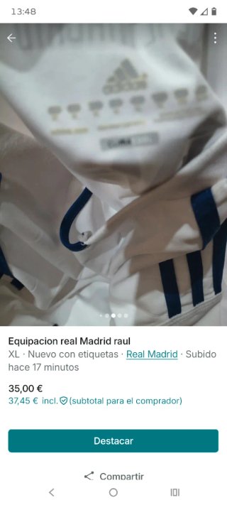 Equipación talla xl