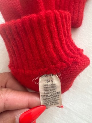 Guantes Burberry Rojos