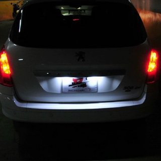 Luces LED Matrícula Citroën/Peugeot