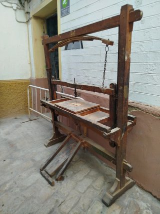 Talladora de orfebrería antigua