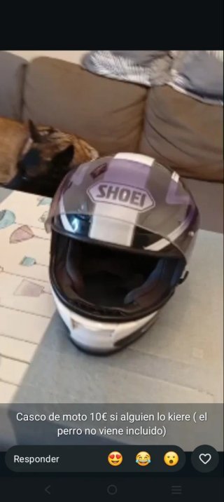 Casco Moto Shoei Morado/Blanco