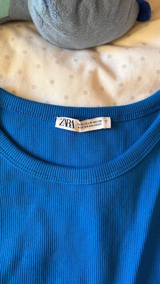 Vestido Zara Azul Eléctrico Talla M