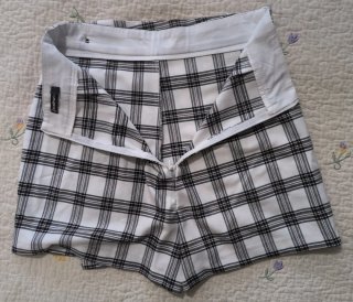 Falda pantalón cuadros botones