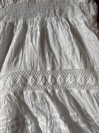Vestido blanco ibicenco talla única
