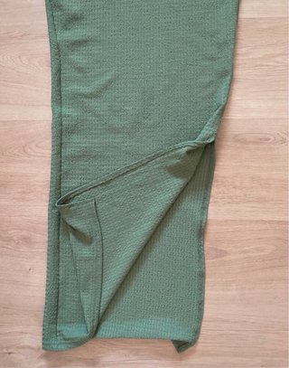 Vestido verde Shein con lazo