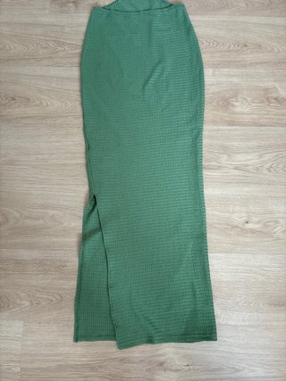 Vestido verde Shein con lazo