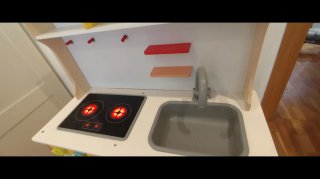 Cocinita de madera infantil