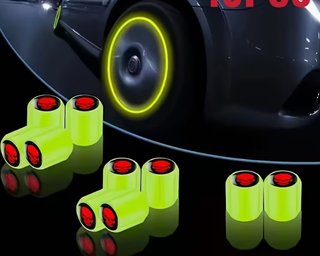 Tapones Válvulas Neumáticos Fluorescentes Calavera