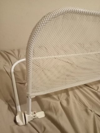 Barrera Valla Protección Cama Infantil Blanca