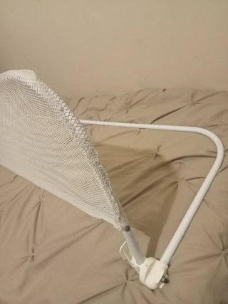 Barrera Valla Protección Cama Infantil Blanca