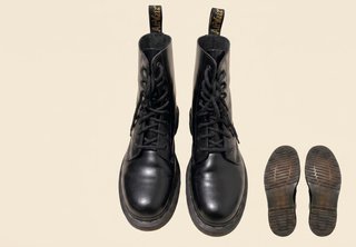Stivali Dr. Martens con piattaforma neri