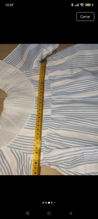 Vestido infantil Dadati rayas blancas y azules
