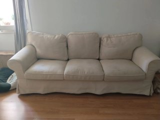 Sofá 3 plazas beige Ikea