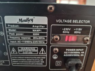 Amplificador Moukey MAMP1 Negro