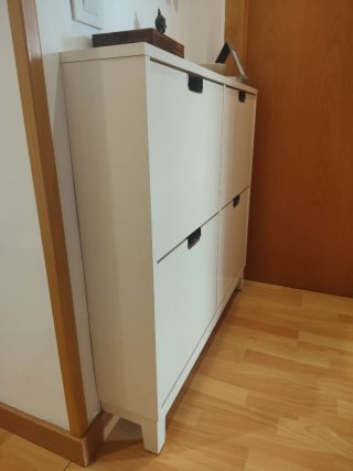 Zapatero IKEA STÄLL blanco 4 compartimentos