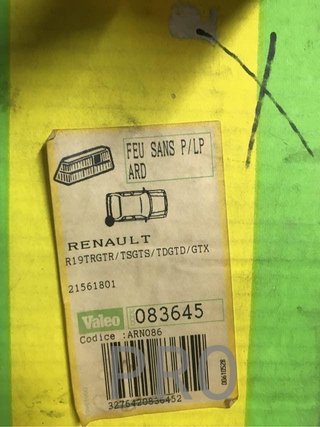 Piloto derecho renault 19