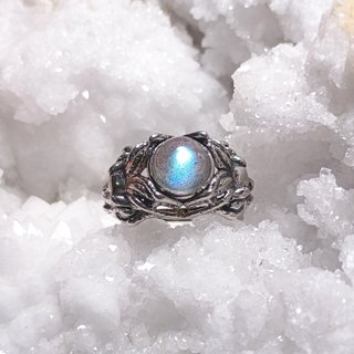 Anillo Medusa Labradorita Natural