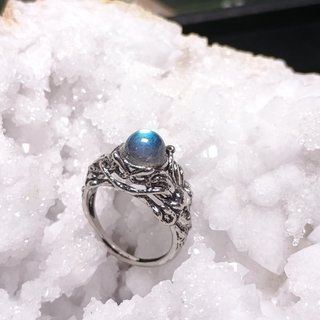 Anillo Medusa Labradorita Natural