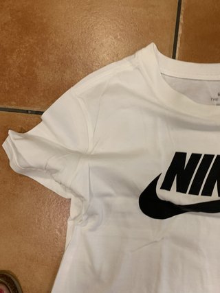 Camiseta Nike Talla S Algodón Blanca NegraY ADIDAS