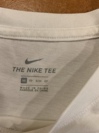 Camiseta Nike Talla S Algodón Blanca NegraY ADIDAS
