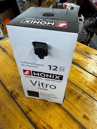 Cafetera Monix Vitro Noir Aluminio